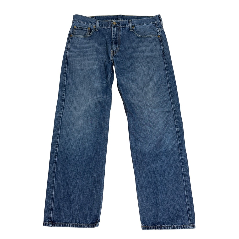 Levis 569 Loose Straight Jeans Mens 36x32 Blue Medium Wash Denim Relaxed Fit